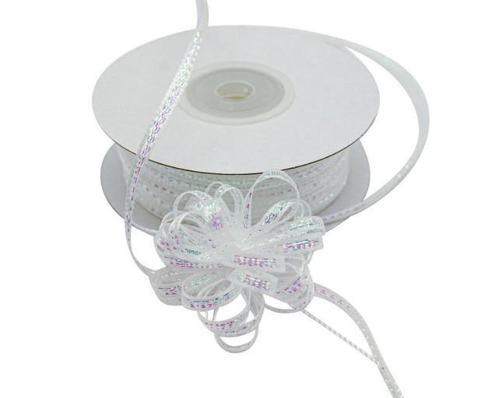 Long String Ribbon Iridescent Pull String Ribbon: 1/8