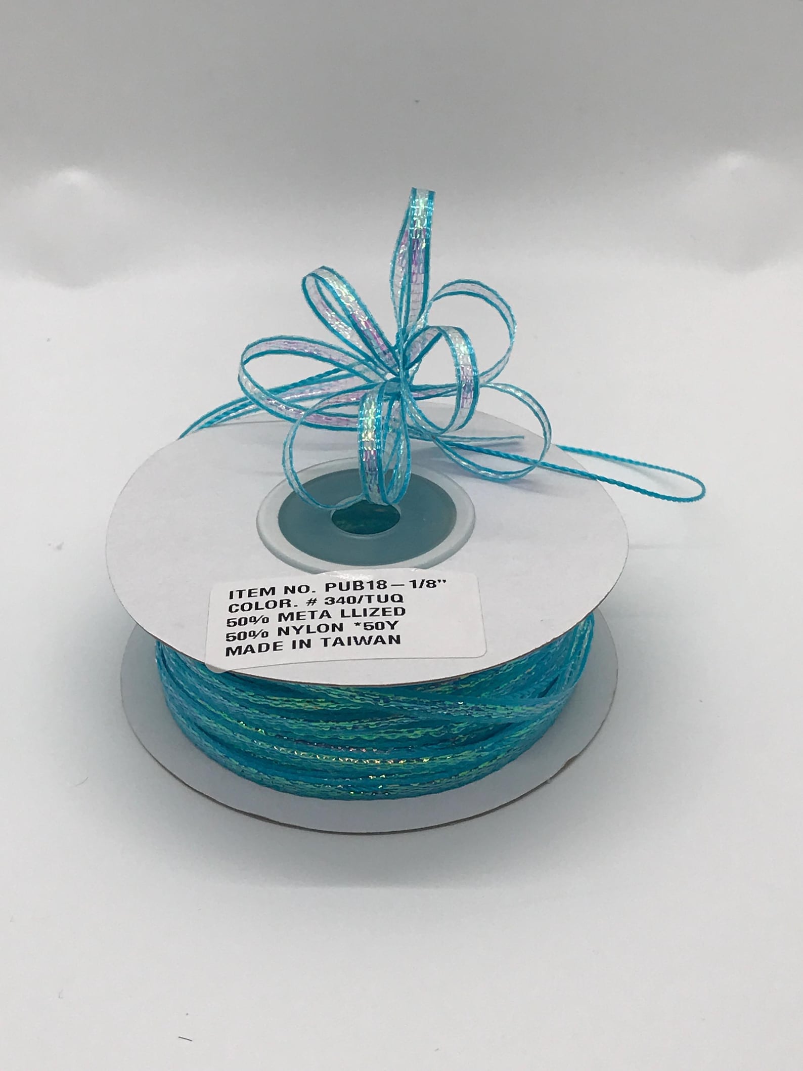 Iridescent Pull String Ribbon: 1/8
