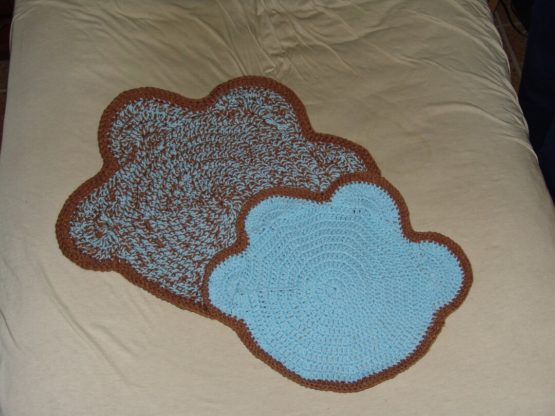 Crochet Dog Paw Pet Mat Pattern Set Crochet Dog Mat Pattern Etsy