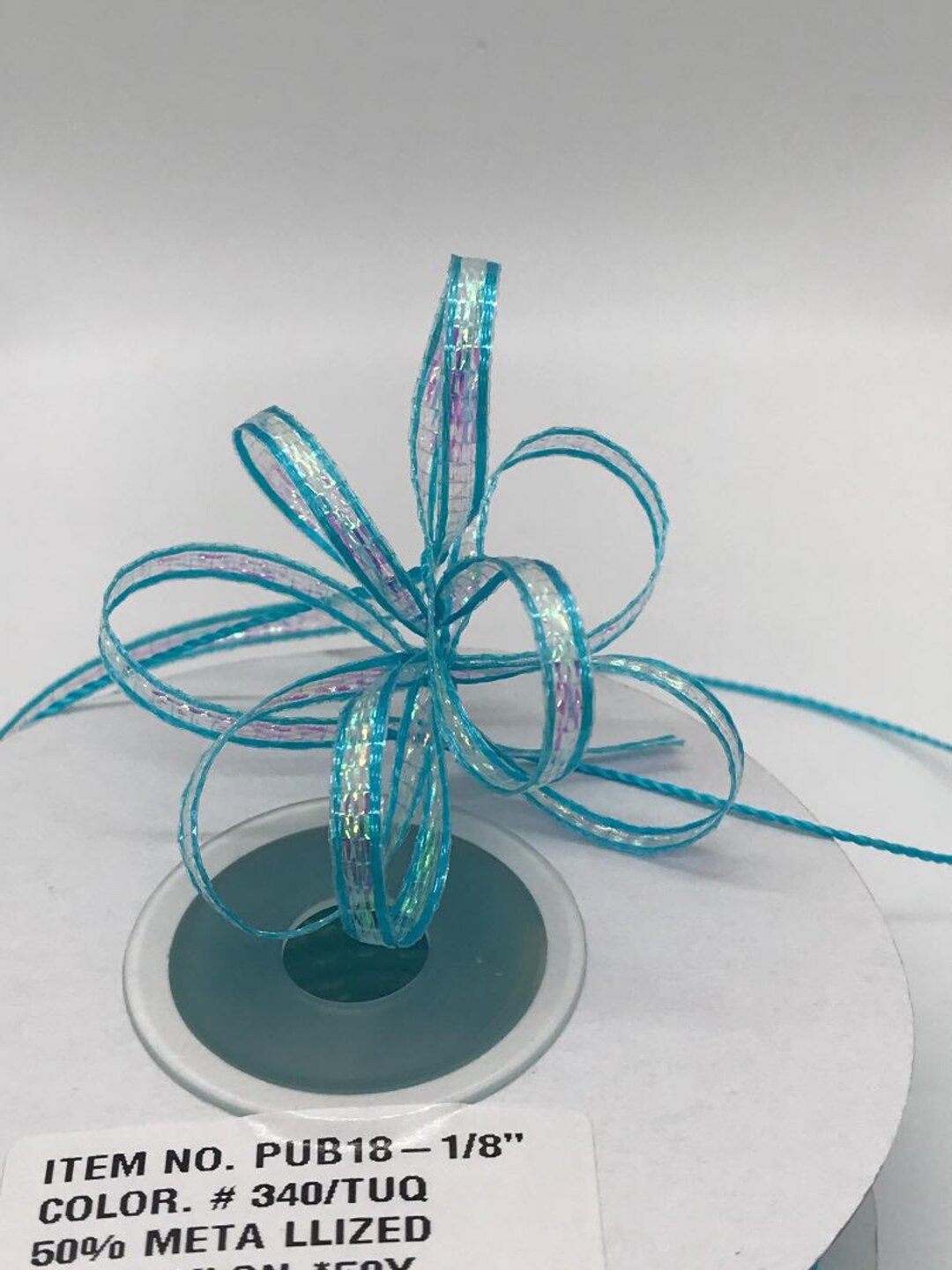 Iridescent Pull String Ribbon - 1/8