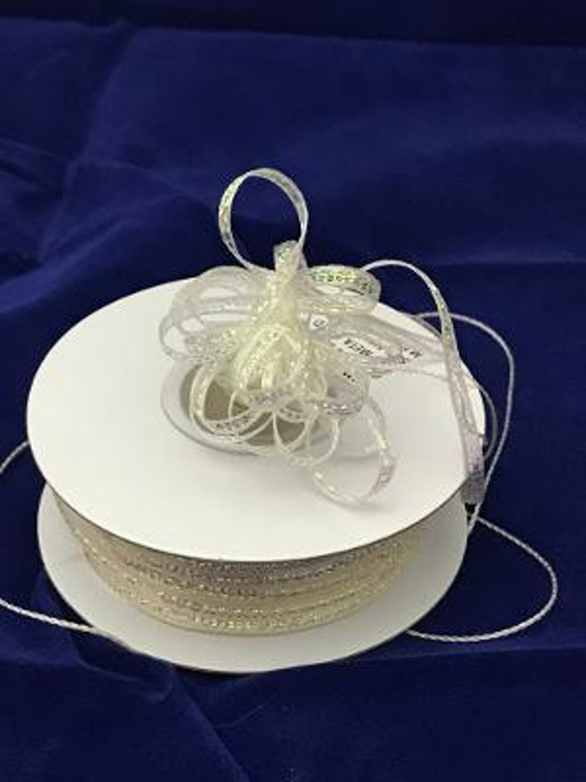 50 yds 1/8 pull string ribbon iridescent pull ribbon Etsy