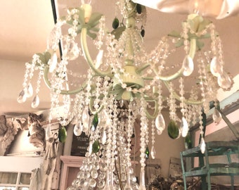 shabby chic lighting chandelier fixer up vintage light green chandelier shabby chic prairie cottage shabby etsy shabby chic lighting chandelier fixer up vintage light green chandelier shabby chic prairie cottage shabby etsy