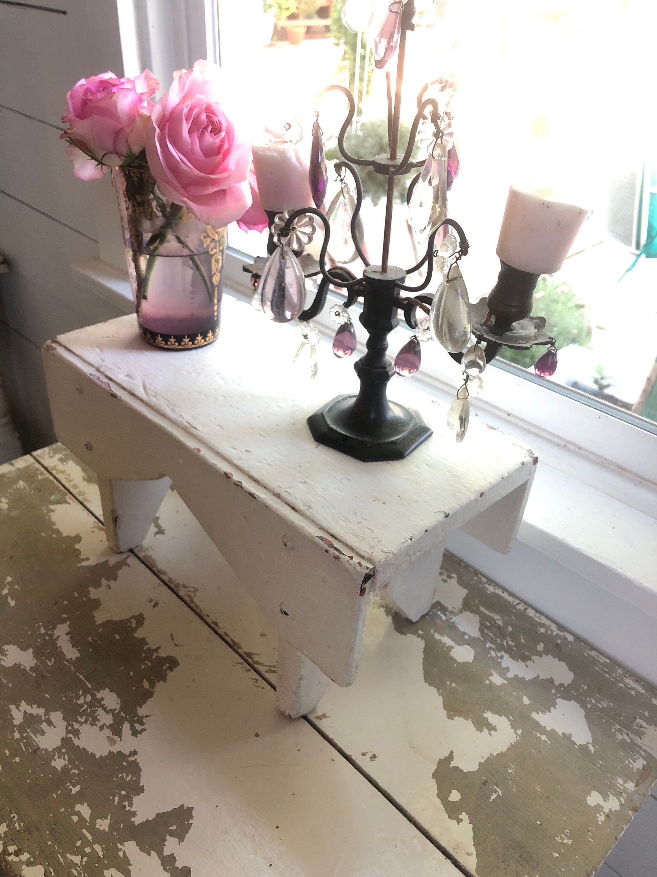 French Antique Stool シャルロットペリアン stoop | Stool from Les Arcs 1600 in Pine