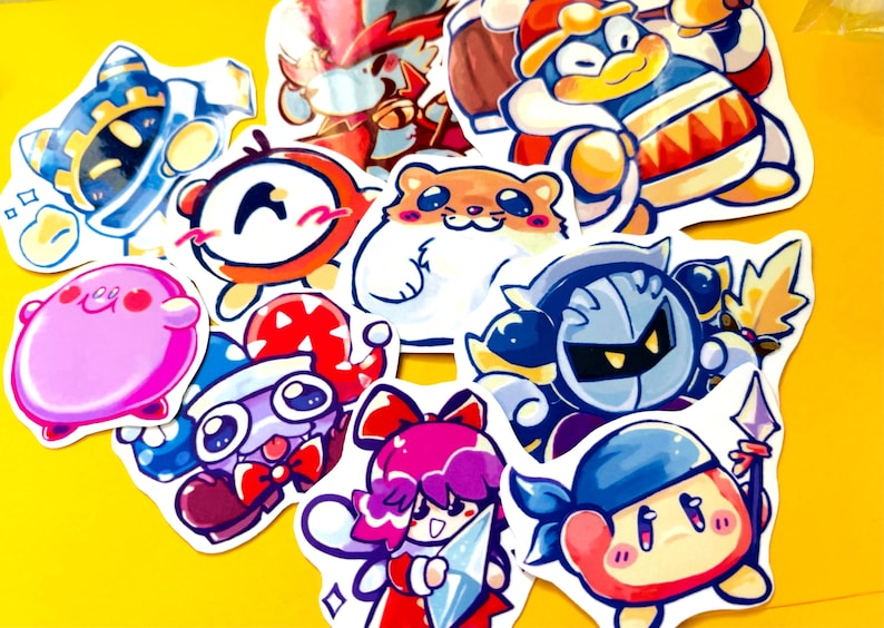 Kirby Inspired Stickers | VOL 1 - Etsy