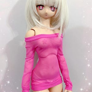 MADE TO ORDER, Pink Mesh Dress For Dollfie Dream, 1/3 Bjd & 1/4