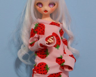 MADE TO ORDER, Strawberry Sweater For Mini Dollfie Dream, 1/4 Bjd