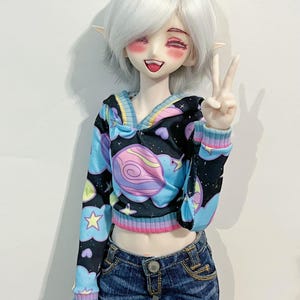 MADE TO ORDER, Space Hoodie For Dollfie Dream, Smart Doll, 1/3 Bjd