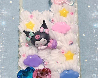 READY TO SHIP, iPhone 14 Max Pro Kuromi Decoden Case