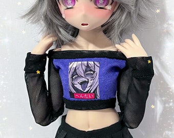 MADE TO ORDER, Anime Girl Crop Top For Mini Dollfie Dream, 1/4 Bjd
