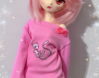 MADE TO ORDER, Pixel Mew Sweater For Mini Dollfie Dream, 1/4 Bjd