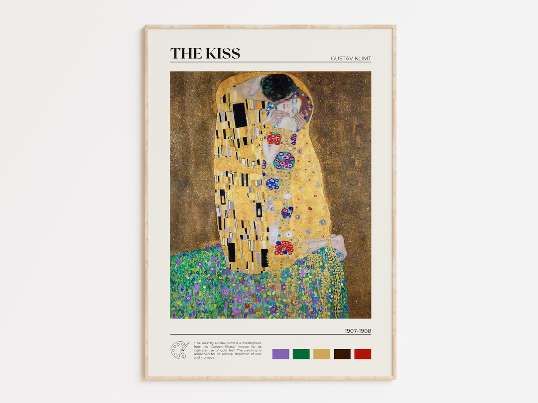 The Kiss Print – Gustav Klimt Wall Art Poster – Museum Quality Fine Art ...