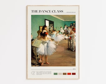 The Dance Class Print – Edgar Degas Wall Art Poster – Ballet Rehearsal Painting – Impressionist Decor