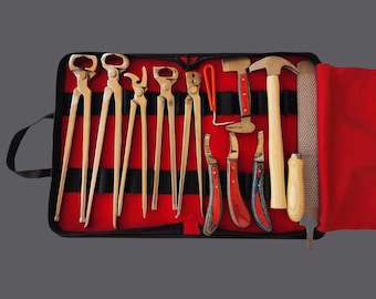 Professional Farrier Tools Kit for Horses | Horseshoeing & Hoof Trimming Equipment Set