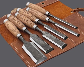 Hand Forged Timber Framing Chisel Set | High Carbon Steel Woodworking Chisels