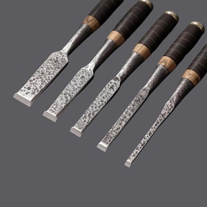 Forged Bevel Edge Chisels | Ash Wood Handle Woodworking Tools High Carbon Steel