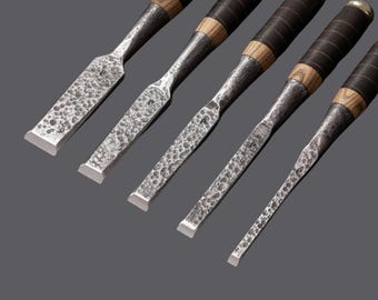 Forged Bevel Edge Chisels | Ash Wood Handle Woodworking Tools High Carbon Steel