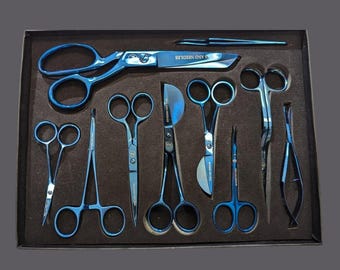 Deluxe Scissor Set | Professional Multi-Purpose Shears | Heavy Duty Stainless Steel Scissors for Sewing, Crafting,