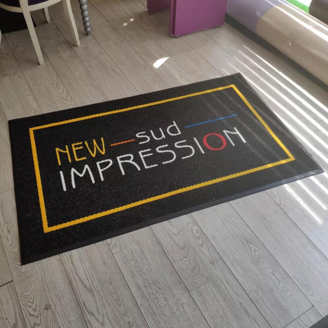 Custom Business Logo Mat, Personalized Entry Floor Rug, Professional ...