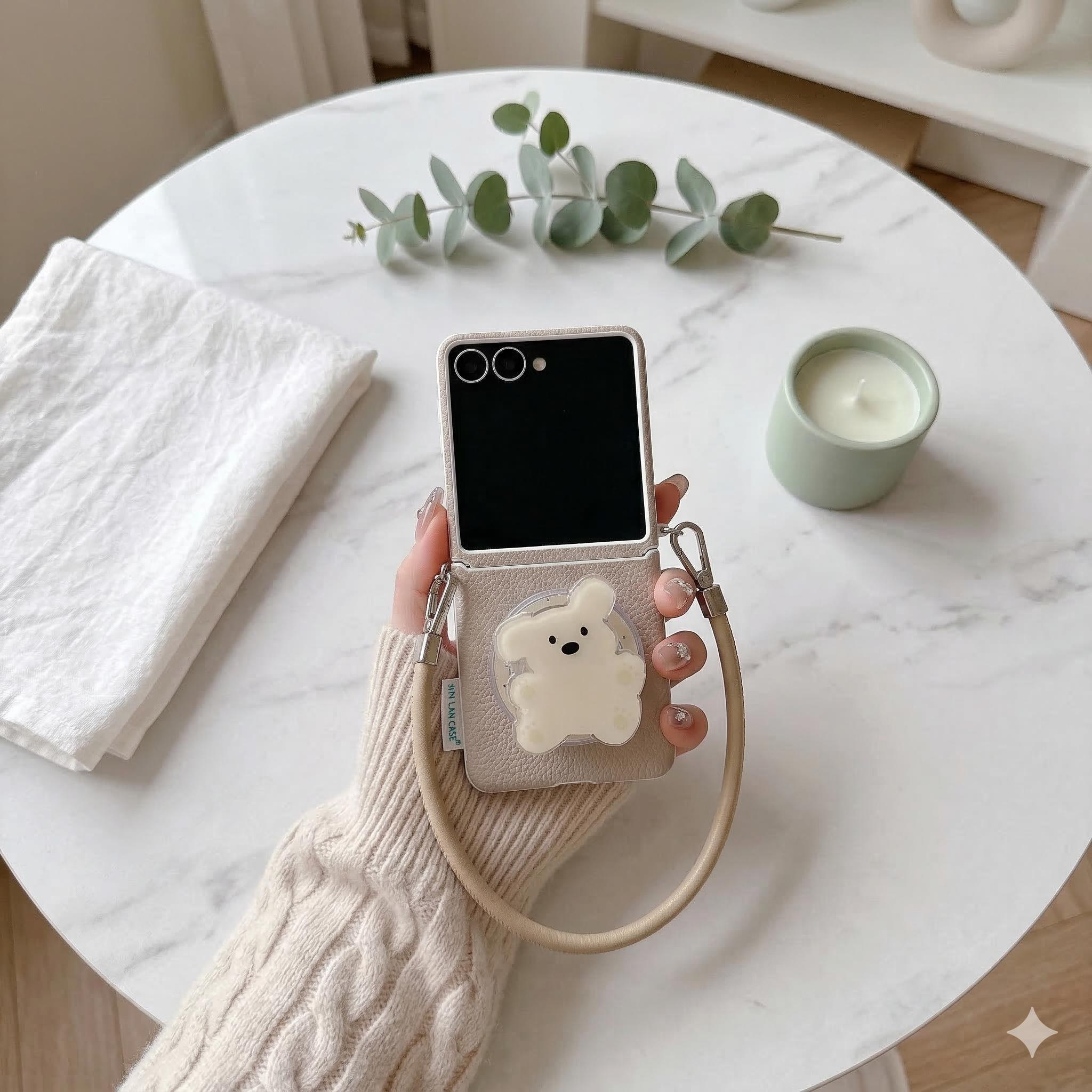 Cute Socket Cute Cartoon Magnetic Pop Socket Case for Samsung Galaxy Z Flip - Etsy