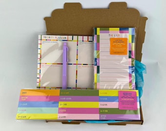Clear Your Head Stationery Set – Time Blocking Pad, Priority Planner, List Pad