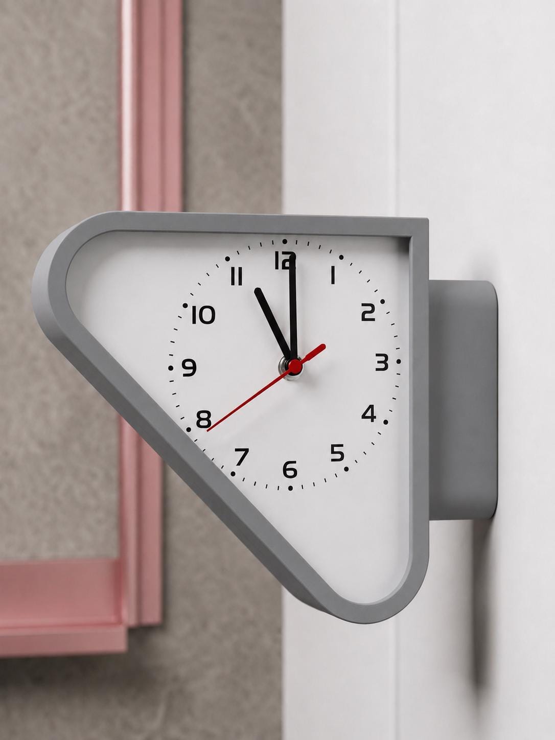 Double Sided Station Clock | Mid Century Modern Olive Green Wall