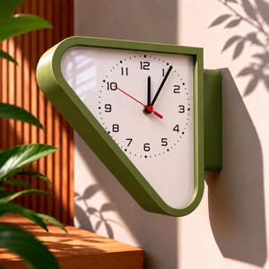 Vintage Double Sided Station Clock | Mid Century Modern Wall Clock | Railway Style Wall Clock | Minimalist Home Decor