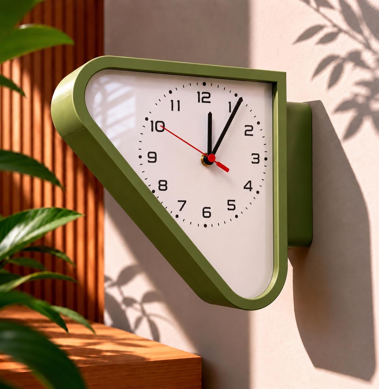 Vintage Double Sided Station Clock | Mid Century Modern Wall Clock