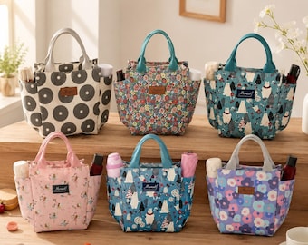 Office Workers Lunch Bag, Rice lunch box bag, Thermal Lunch Tote bag, Hand Carrying Mommy Bag, School Kids Lunch Bag, Staff Gift Lunch Bag