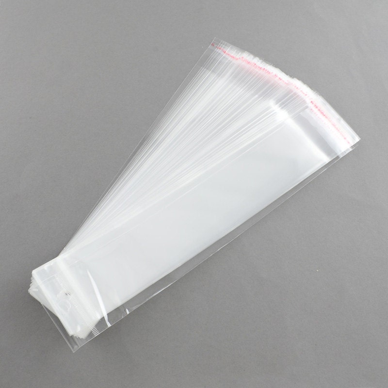 Resealable Clear Cellophane Bags 26.5cm long x 5 cm wide Etsy