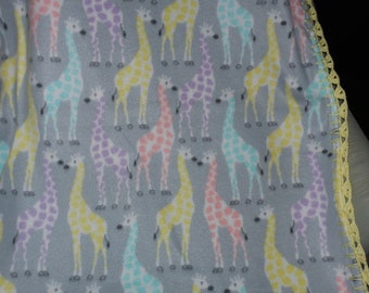 Giraffes Fleece Blanket