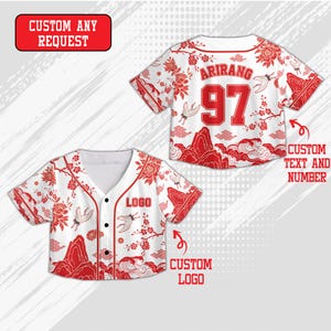 Bts Cropped Baseball Jersey - Etsy
