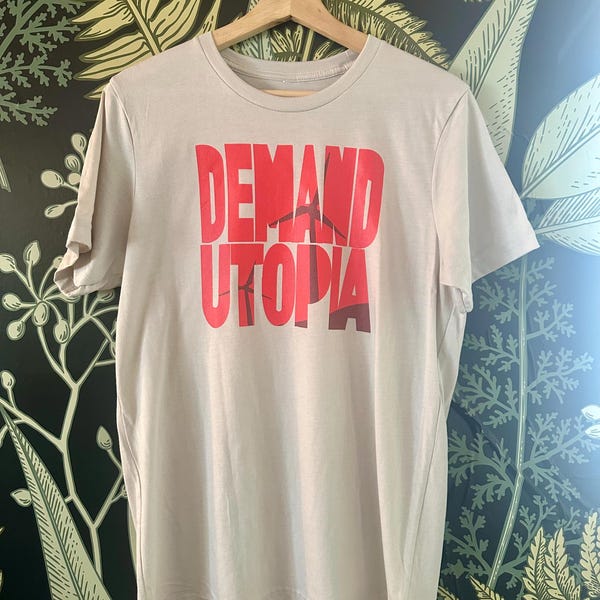 Demand Utopia Solarpunk T-shirt bio unisexe semi-clair