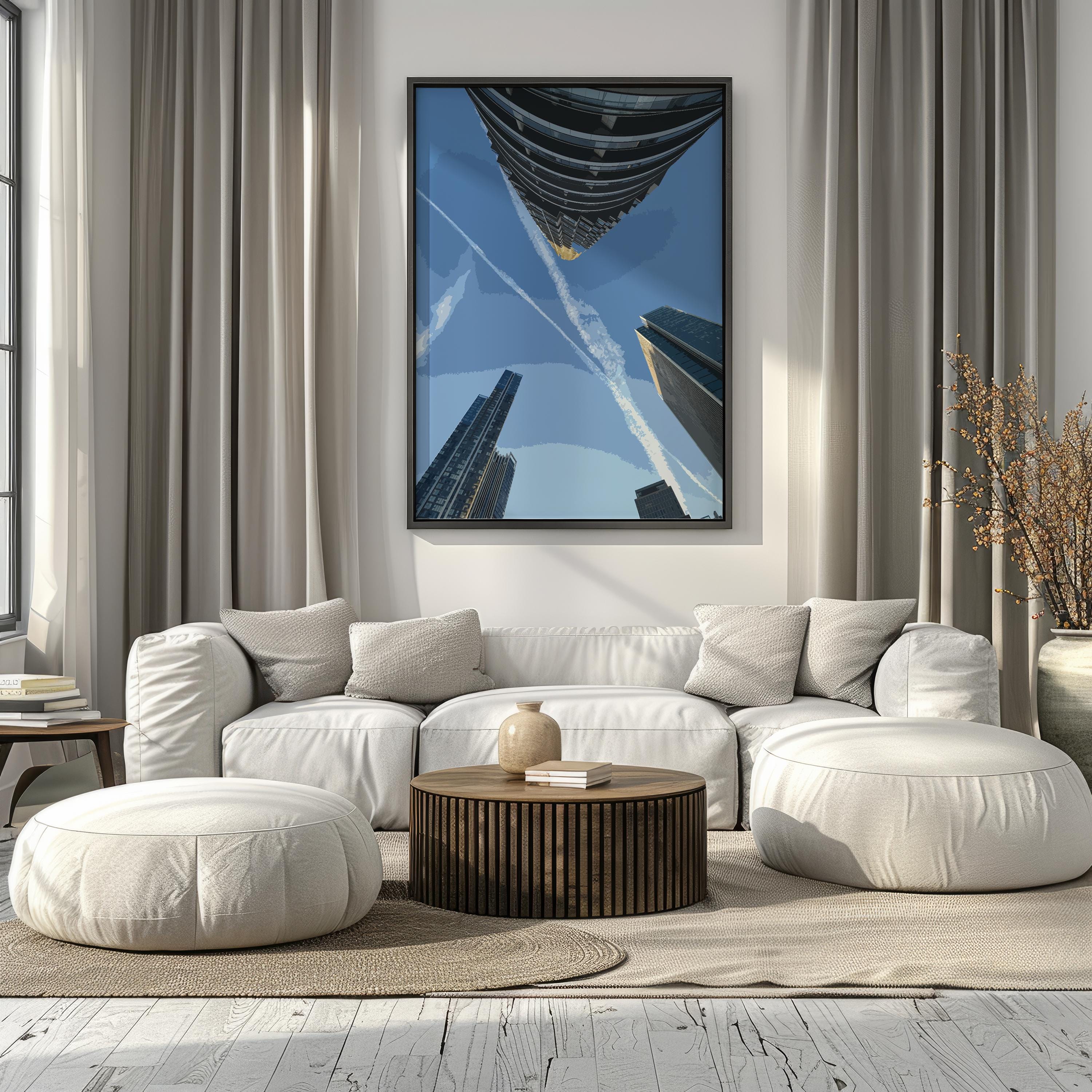 Skyline Art | Cityscape Urban Perspective | Wall Art Print | Digital ...