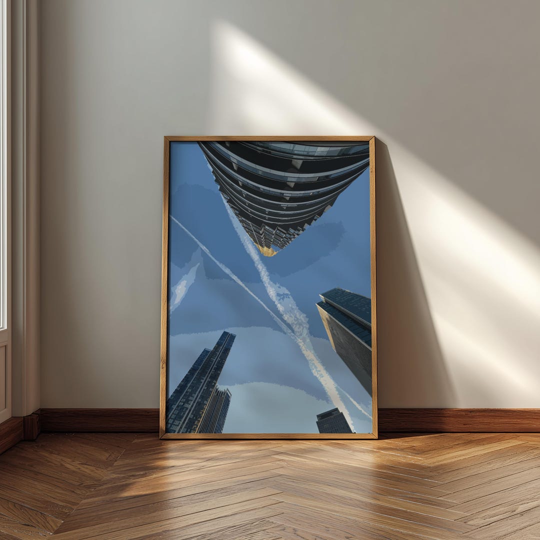 Skyline Art | Cityscape Urban Perspective | Wall Art Print | Digital ...
