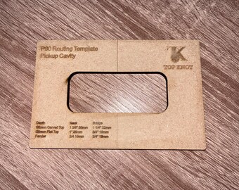 Guitar P90 Pickup Template
