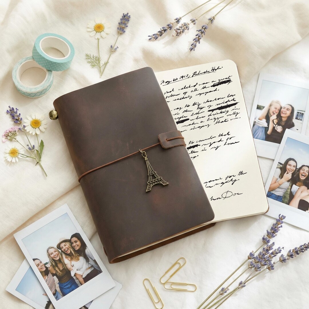 Personalized Refillable Leather Journal, Professional Writing, Custom ...