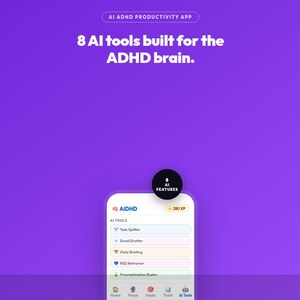 AiDHD AI Planner – ADHD-uppgiftshanterare, vanespårare, målsättare och humörspårare (webbapp) bild 3