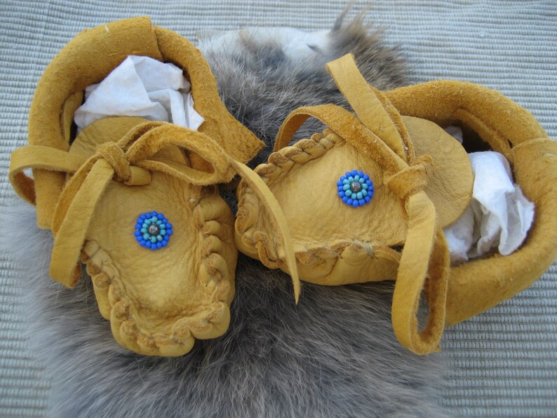 Baby Indian Moccasins Indian baby shoes Etsy