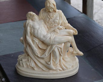 50s PIETA by A. Santini Marble Composition Made in Italy