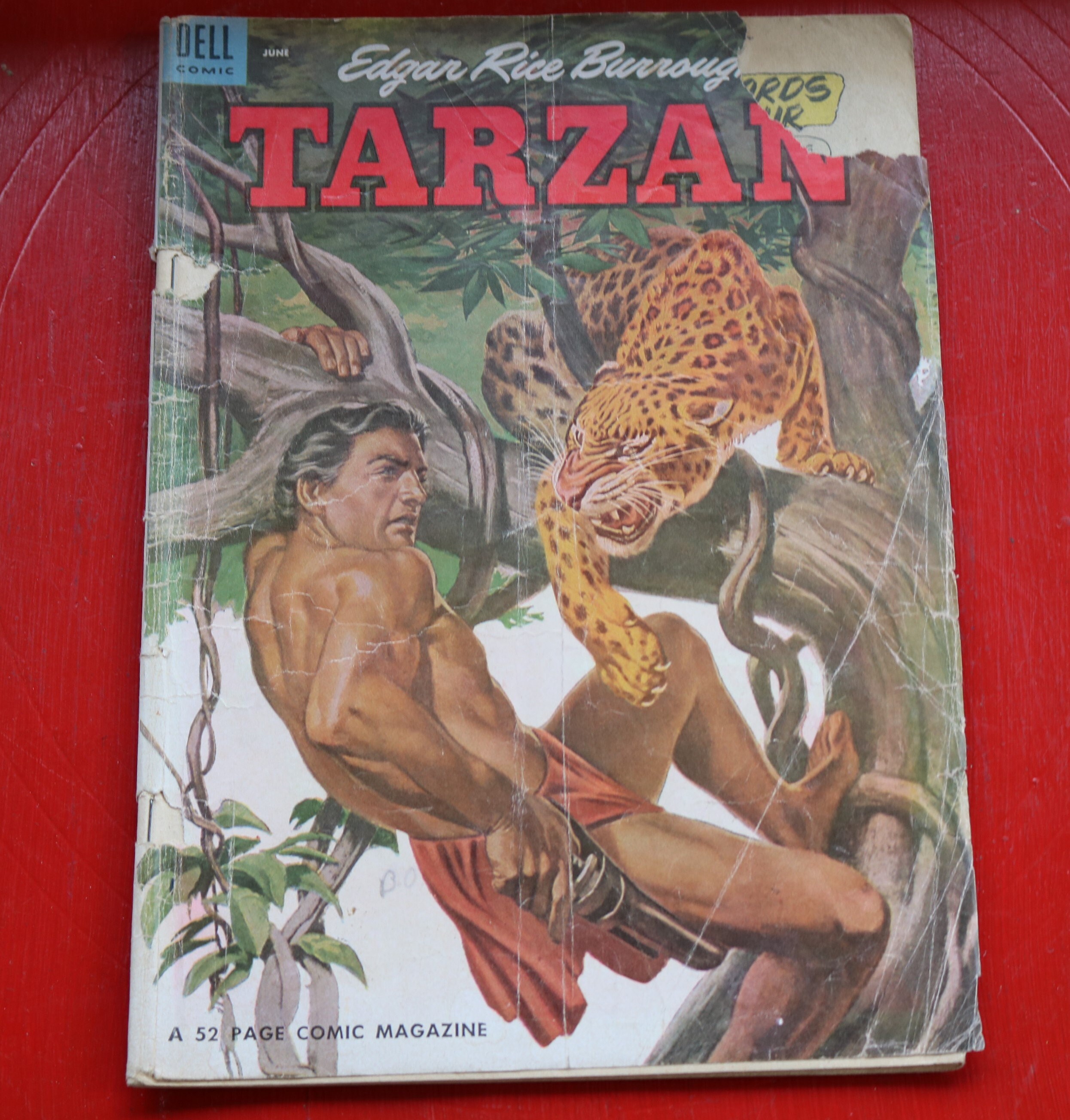 趣味 Tarzan No.540 Set of Seven Vintage TARZAN Comic Books DELL 43, 57,70 and