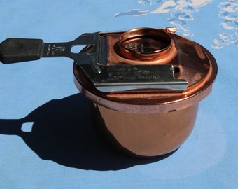 80s 90s COPPER Fondue Chafing Swiss Spring Firstar Pot for Heating Cooking