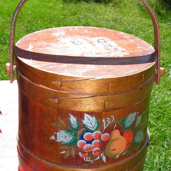 SALE Vintage CL Lane Co. Sugar Bucket Wood Shaker Style 1970's New Hampshire