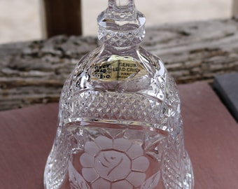 60年代 西ドイツ ハンドカット クリスタル ガラス ベル 24% 鉛