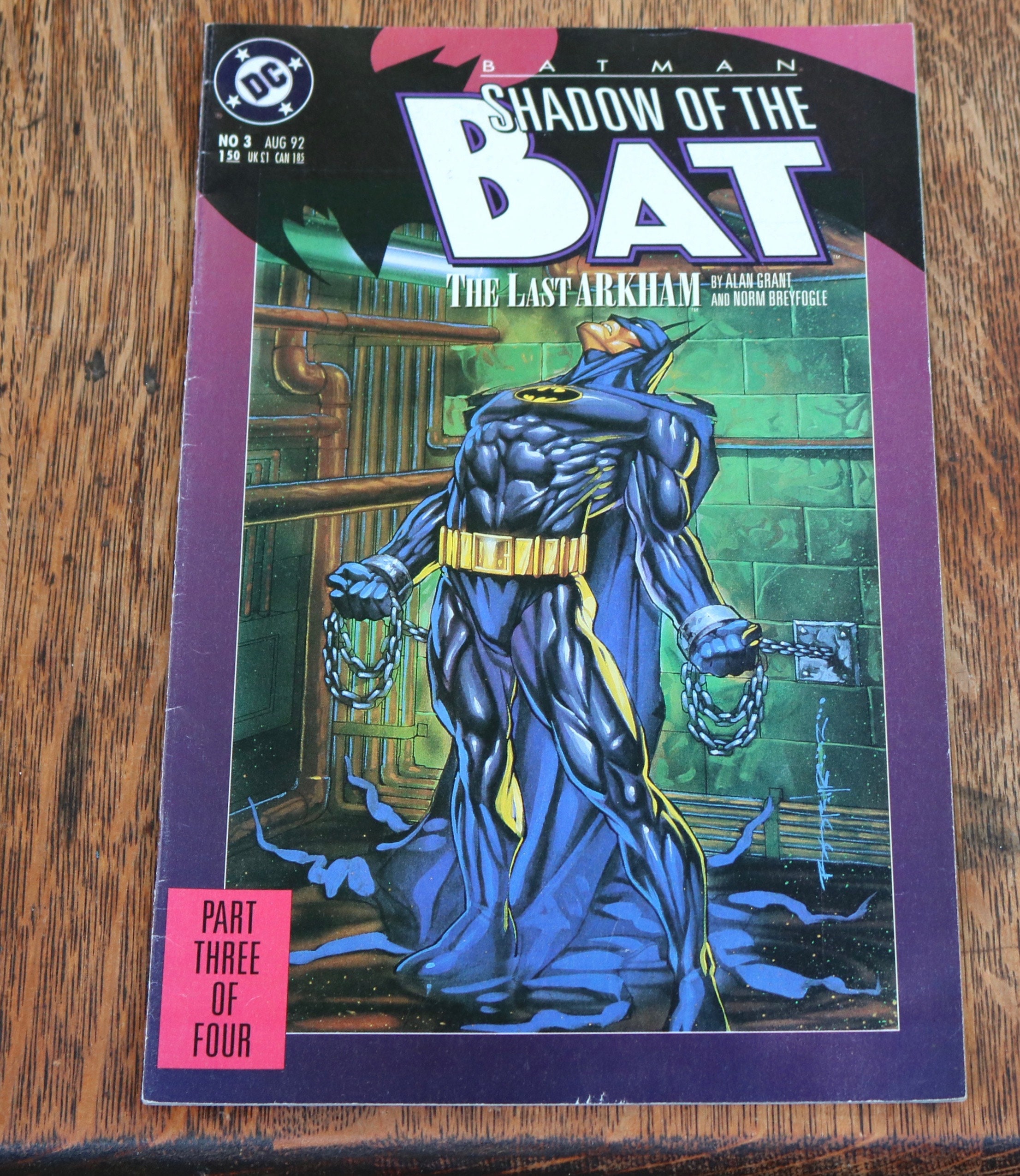 Four Reader Copies of 1990s Batman Comics by DC Shadow of the Bat