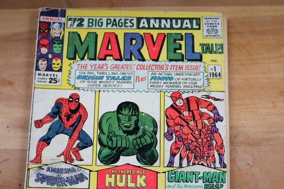 MARVEL TALES 1 Origins of Spiderman Hulk Iron Man Giant Man Thor