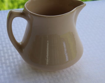 50s Dinnerware JUICE PITCHER in Desert Tan 20 ounce by Sterling Ohio USA