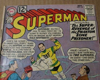 DC Comics SOPERMAN #157 and 169 1962 and 1964 Phantom Zone Invasion of the Bizarro Legion