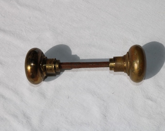 1930s BRASS Doorknob Set Original Patina Renovators Supply Repurpose