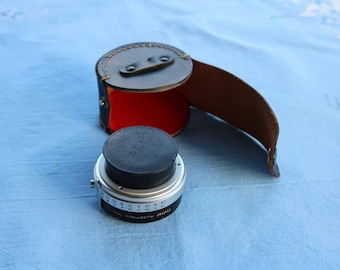 70s 80s VIVITAR Tele-Converter 2X-5 Black Leather Case Japan Camera Supply Photography