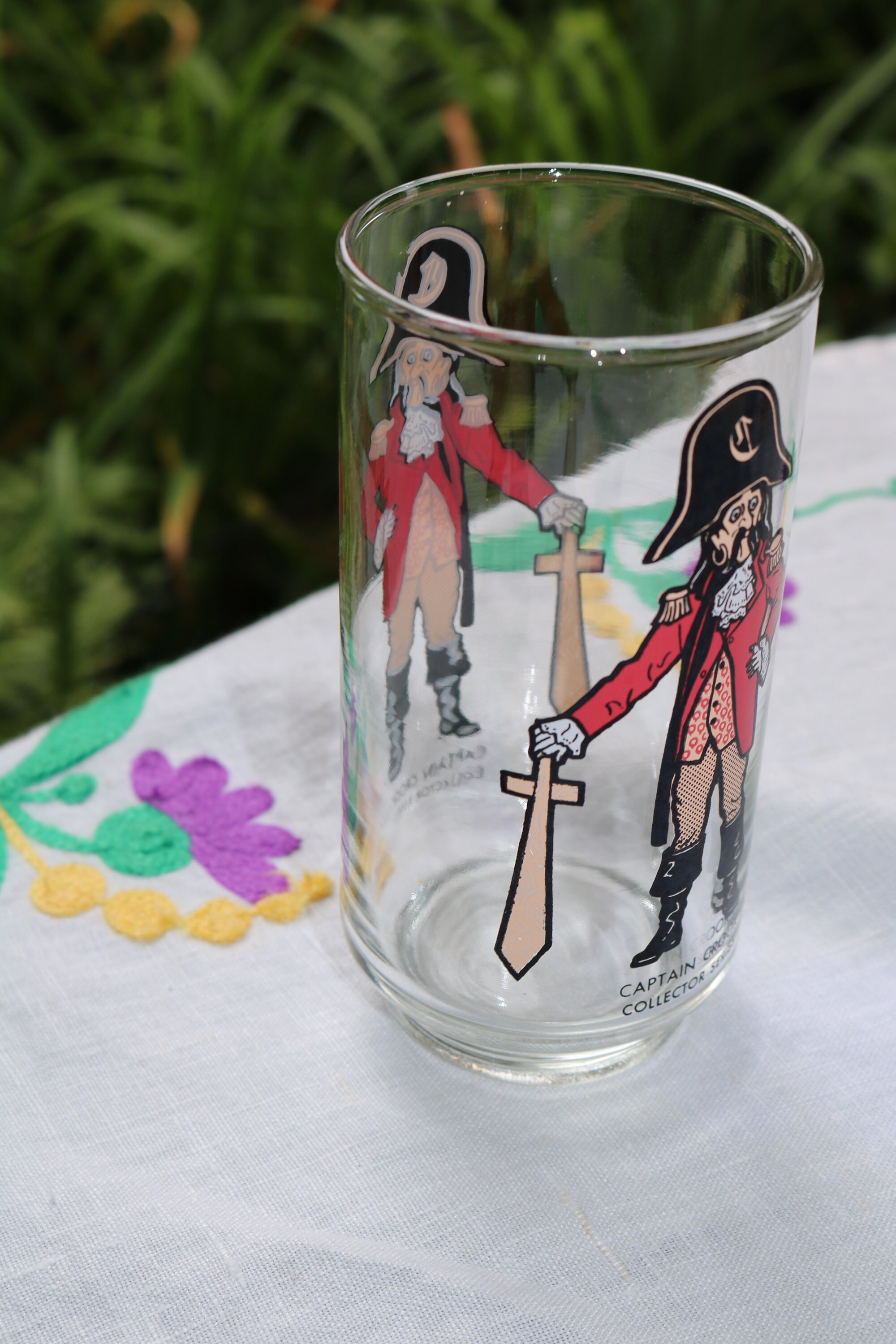 70s Mcdonalds CAPTAIN CROOK Drinking Glass Collectible Fast Food